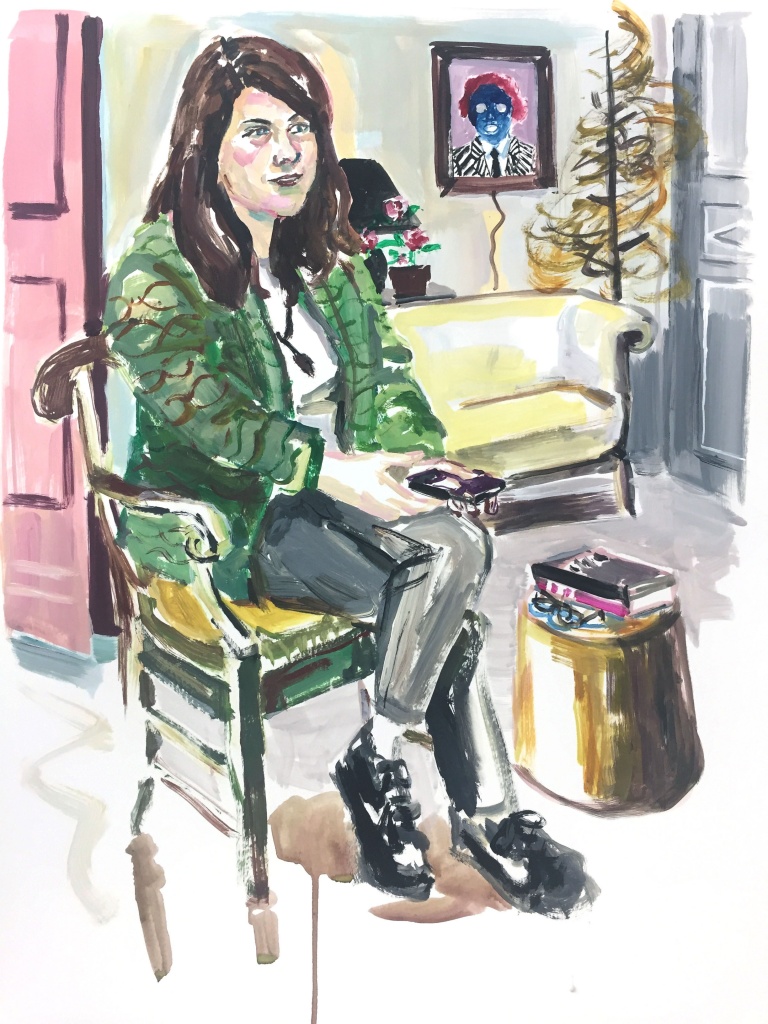 Catherine, 2019 Acrylic on canvas, 18 x 24