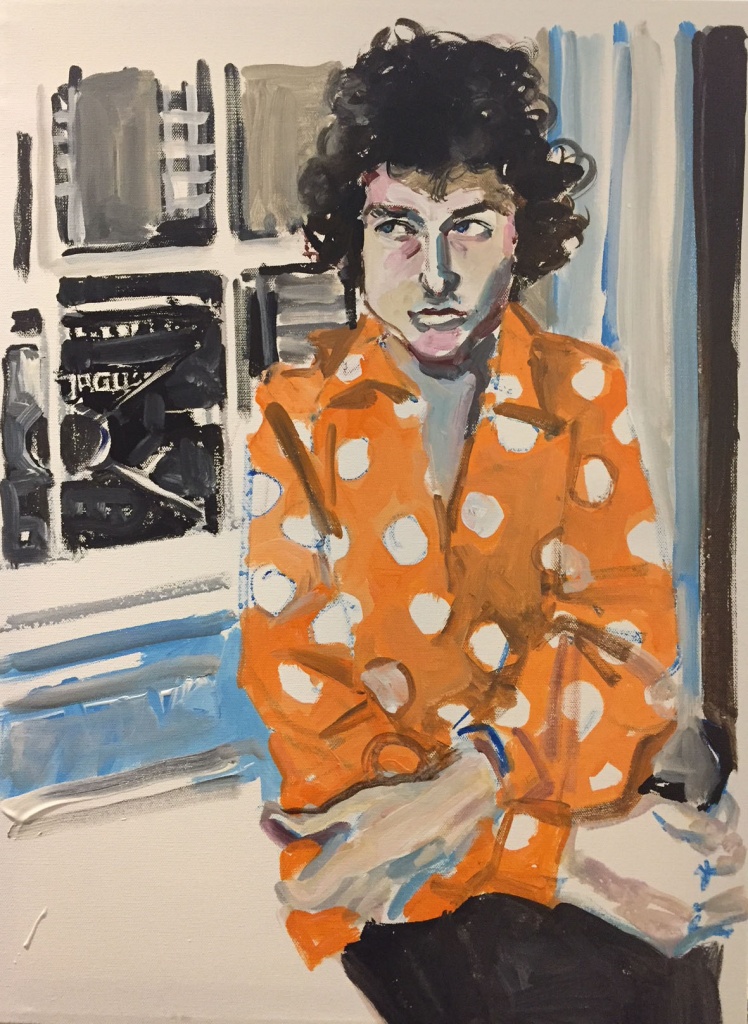 Dylan1, acrylic on canvas, 18X24 2017
