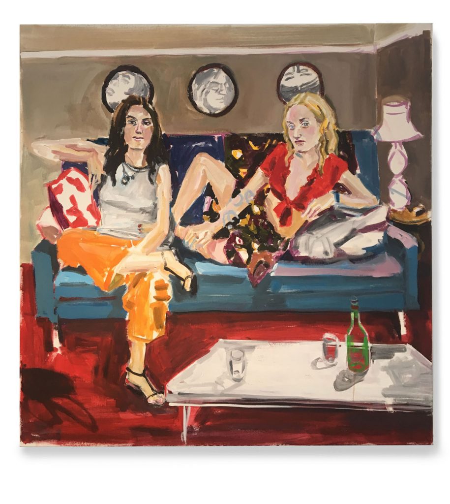 Gabi and Magdalena, 2019 Acrylic on canvas, 30X30