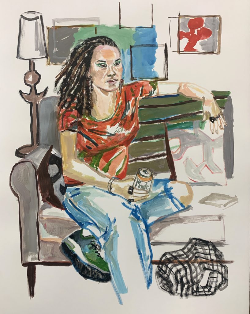 Alicia, 2026, 32X25, acrylic on paper