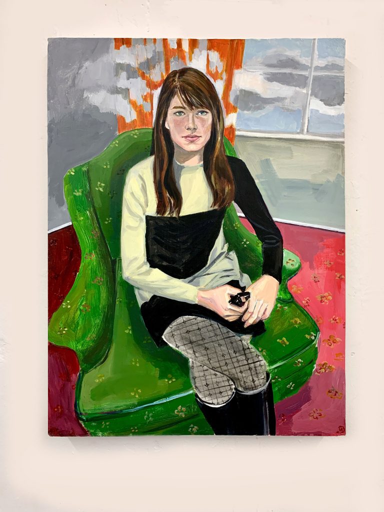 Rendez-Vous D'Automne, 2025, acrylic on canvas, 24"X18"